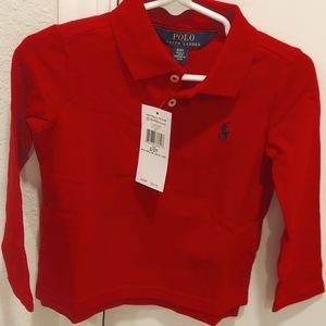 Brand new with tags Ralph Lauren 2t polo red